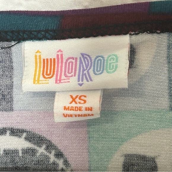 Lularoe x Disney Nightmare Before Christmas Jack Skellington Color Block Tee - Picture 7 of 10